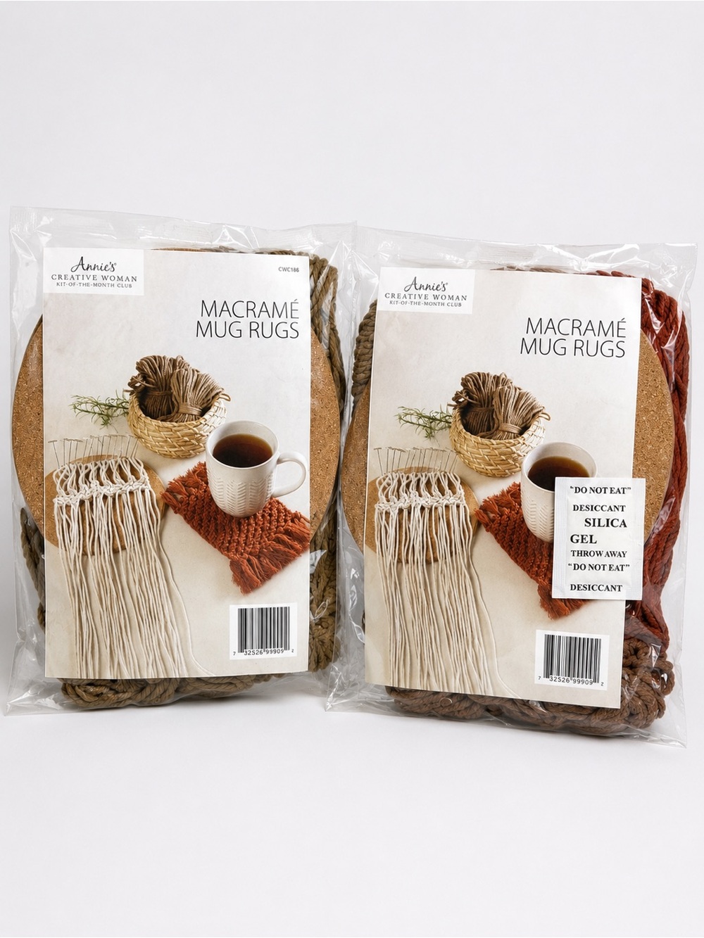 NWT Annie’s Creative Woman Macrame Mug Rug Coaster Kit Set of 2 DIY
